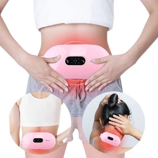 Portable Cordless Wireless Heating Pad For Menstrual Period Cramps, Electric Waist Belt Device