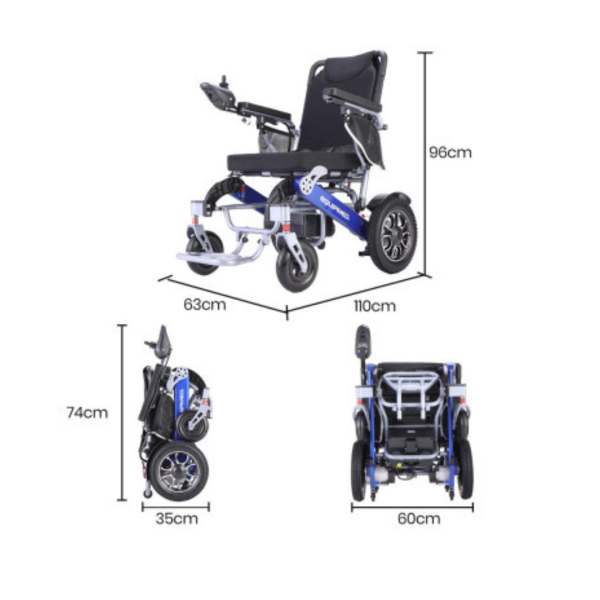 Electric Folding Power Wheelchair Power Cruise - Image 3