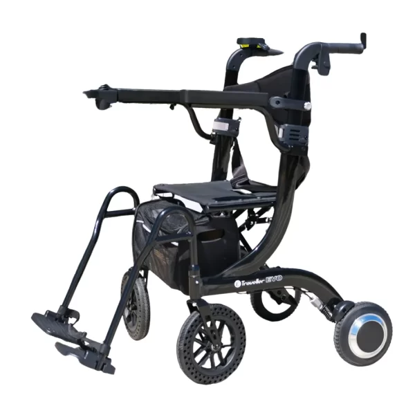 E-Traveller EVO ELITE | Height Adjustable | 100Kg Weight Capacity BLACK