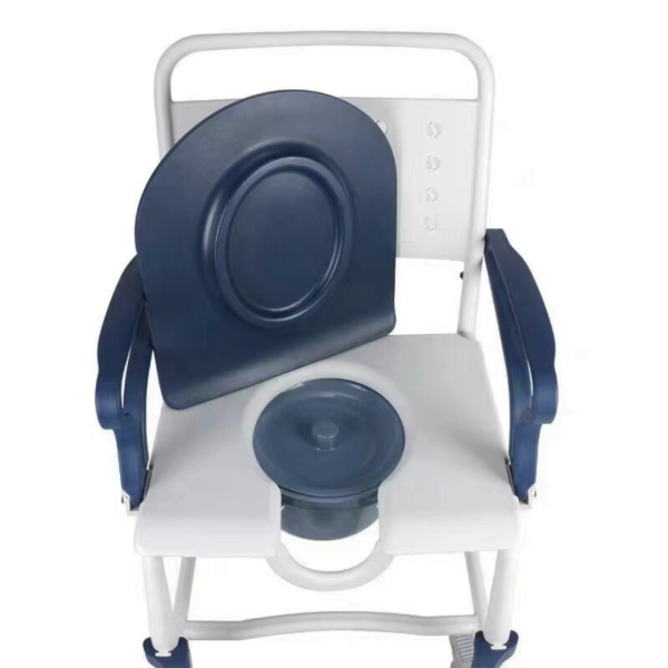 Lightweight Folding Portable Commode Chair | PU Seat | 3-In-1